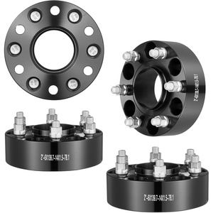 image:imageVEVOR Wheel Spacers 15 6x55 Wheel Adapters 6 Lug Forged Spacer 1061 mm Bore Hubcentric M12 x15 Studs Spacers Fit for 19962022 Toyota and Lexus 4 PCS Black2
