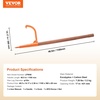 image:imageVEVOR 465 Log Lifter Adjustable Heavy Duty Log Roller Cant Hook Opening Felling Log Roller with Rubber Grip Log Cant Hook Logging Tools for Rolling Raising Turning Logs up to 19 DiaWood Handle 465