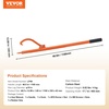 image:imageVEVOR 465 Log Lifter Adjustable Heavy Duty Log Roller Cant Hook Opening Felling Log Roller with Rubber Grip Log Cant Hook Logging Tools for Rolling Raising Turning Logs up to 19 DiaSteel Handle 465