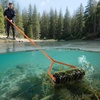 image:imageVEVOR Lake Weed Roller 18 ft Lake amp Pond Weed Removal Tool Muck Razer Aquatic amp Sludge Tiller Rid Roots and Muck Buildup 6 Preassembled Stainless Steel Blades 5 Aluminum Handles Easy Assembly14ft
