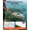 image:imageVEVOR Lake Weed Roller 18 ft Lake amp Pond Weed Removal Tool Muck Razer Aquatic amp Sludge Tiller Rid Roots and Muck Buildup 6 Preassembled Stainless Steel Blades 5 Aluminum Handles Easy Assembly12ft