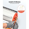 image:imageVEVOR Lake Weed Roller 18 ft Lake amp Pond Weed Removal Tool Muck Razer Aquatic amp Sludge Tiller Rid Roots and Muck Buildup 6 Preassembled Stainless Steel Blades 5 Aluminum Handles Easy Assembly20ft