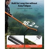image:imageVEVOR Lake Weed Roller 18 ft Lake amp Pond Weed Removal Tool Muck Razer Aquatic amp Sludge Tiller Rid Roots and Muck Buildup 6 Preassembled Stainless Steel Blades 5 Aluminum Handles Easy Assembly14ft