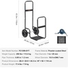 image:imageVEVOR Log Cart 250 lbs Load Capacity Outdoor and Indoor Wood Rack Storage Mover with Pneumatic Rubber Wheels Heavy Duty Steel Dolly Hauler Firewood Carrier for Fireplace Fire Pit Blackwithout cover