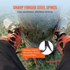 image:imageVEVOR Tree Climbing Spikes 1 Pair HeightAdjustable Climbing Spurs 350lbs Load Capacity Tree Climbing Gear with Straps Arborist Equipment for Climbers Hunting Fruit PickingOrange Basic