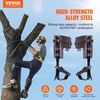 image:imageVEVOR Tree Climbing Spikes 1 Pair HeightAdjustable Climbing Spurs 350lbs Load Capacity Tree Climbing Gear with Straps Arborist Equipment for Climbers Hunting Fruit PickingBrown Basic