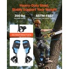 image:imageVEVOR Tree Climbing Spikes 1 Pair HeightAdjustable Climbing Spurs 350lbs Load Capacity Tree Climbing Gear with Straps Arborist Equipment for Climbers Hunting Fruit PickingSky Blue