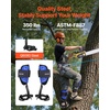 image:imageVEVOR Tree Climbing Spikes 1 Pair HeightAdjustable Climbing Spurs 350lbs Load Capacity Tree Climbing Gear with Straps Arborist Equipment for Climbers Hunting Fruit PickingBlue