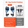 image:imageVEVOR Tree Climbing Spikes 1 Pair HeightAdjustable Climbing Spurs 350lbs Load Capacity Tree Climbing Gear with Straps Arborist Equipment for Climbers Hunting Fruit PickingSky Blue