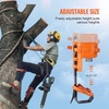 image:imageVEVOR Tree Climbing Spikes 1 Pair HeightAdjustable Climbing Spurs 350lbs Load Capacity Tree Climbing Gear with Straps Arborist Equipment for Climbers Hunting Fruit PickingOrange Basic