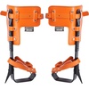 image:imageVEVOR Tree Climbing Spikes 1 Pair HeightAdjustable Climbing Spurs 350lbs Load Capacity Tree Climbing Gear with Straps Arborist Equipment for Climbers Hunting Fruit PickingOrange Basic