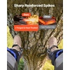 image:imageVEVOR Tree Climbing Spikes 1 Pair HeightAdjustable Climbing Spurs 350lbs Load Capacity Tree Climbing Gear with Straps Arborist Equipment for Climbers Hunting Fruit PickingBlue