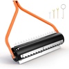 image:imageVEVOR Lake Weed Roller 18 ft Lake amp Pond Weed Removal Tool Muck Razer Aquatic amp Sludge Tiller Rid Roots and Muck Buildup 6 Preassembled Stainless Steel Blades 5 Aluminum Handles Easy Assembly14ft