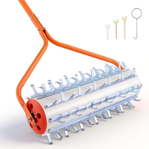image:imageVEVOR Lake Weed Roller 18 ft Lake amp Pond Weed Removal Tool Muck Razer Aquatic amp Sludge Tiller Rid Roots and Muck Buildup 6 Preassembled Stainless Steel Blades 5 Aluminum Handles Easy Assembly12ft