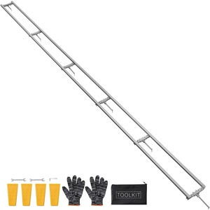 image:imageVEVOR Rail Mill Guide System 9 ft 4 Crossbar Kits Aluminum Adjustable Saw Milling Rails System Work with Chainsaw Mills for Builders and Woodworkers15 ft