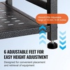 image:imageHappybuy Golf Storage Garage Organizer 2 Bag Stand Sports Equipment Rack Steel Cart Black with Baskets amp Hooks