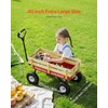 image:imageVEVOR 39 inch Pull Along Kids Wagon Red Rolling Cargo Toy Wagons for Kids Outdoor Utility Cart for Garden Beach Camping with All Terrain Wheels for Child Present Supports up to 330 lbsRed