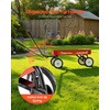 image:imageVEVOR 39 inch Pull Along Kids Wagon Red Rolling Cargo Toy Wagons for Kids Outdoor Utility Cart for Garden Beach Camping with All Terrain Wheels for Child Present Supports up to 330 lbsRed