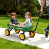 image:imageVEVOR 39 inch Pull Along Kids Wagon Red Rolling Cargo Toy Wagons for Kids Outdoor Utility Cart for Garden Beach Camping with All Terrain Wheels for Child Present Supports up to 330 lbsGreen