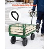 image:imageVEVOR 39 inch Pull Along Kids Wagon Red Rolling Cargo Toy Wagons for Kids Outdoor Utility Cart for Garden Beach Camping with All Terrain Wheels for Child Present Supports up to 330 lbsBlackgreen