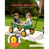 image:imageVEVOR 39 inch Pull Along Kids Wagon Red Rolling Cargo Toy Wagons for Kids Outdoor Utility Cart for Garden Beach Camping with All Terrain Wheels for Child Present Supports up to 330 lbsGreen