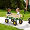 image:imageVEVOR 39 inch Pull Along Kids Wagon Red Rolling Cargo Toy Wagons for Kids Outdoor Utility Cart for Garden Beach Camping with All Terrain Wheels for Child Present Supports up to 330 lbsGreen