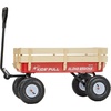image:imageVEVOR 39 inch Pull Along Kids Wagon Red Rolling Cargo Toy Wagons for Kids Outdoor Utility Cart for Garden Beach Camping with All Terrain Wheels for Child Present Supports up to 330 lbsRed