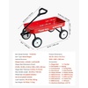 image:imageVEVOR 39 inch Pull Along Kids Wagon Red Rolling Cargo Toy Wagons for Kids Outdoor Utility Cart for Garden Beach Camping with All Terrain Wheels for Child Present Supports up to 330 lbsRed