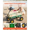 image:imageVEVOR 39 inch Pull Along Kids Wagon Red Rolling Cargo Toy Wagons for Kids Outdoor Utility Cart for Garden Beach Camping with All Terrain Wheels for Child Present Supports up to 330 lbsGreen