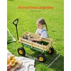 image:imageVEVOR 39 inch Pull Along Kids Wagon Red Rolling Cargo Toy Wagons for Kids Outdoor Utility Cart for Garden Beach Camping with All Terrain Wheels for Child Present Supports up to 330 lbsGreen