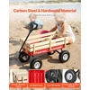 image:imageVEVOR 39 inch Pull Along Kids Wagon Red Rolling Cargo Toy Wagons for Kids Outdoor Utility Cart for Garden Beach Camping with All Terrain Wheels for Child Present Supports up to 330 lbsRed