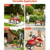 image:imageVEVOR 39 inch Pull Along Kids Wagon Red Rolling Cargo Toy Wagons for Kids Outdoor Utility Cart for Garden Beach Camping with All Terrain Wheels for Child Present Supports up to 330 lbsRed