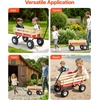 image:imageVEVOR 39 inch Pull Along Kids Wagon Red Rolling Cargo Toy Wagons for Kids Outdoor Utility Cart for Garden Beach Camping with All Terrain Wheels for Child Present Supports up to 330 lbsRed