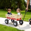 image:imageVEVOR 39 inch Pull Along Kids Wagon Red Rolling Cargo Toy Wagons for Kids Outdoor Utility Cart for Garden Beach Camping with All Terrain Wheels for Child Present Supports up to 330 lbsRed