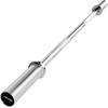 image:imageVEVOR 4FT6FT Barbell Bar Fits 2Inch Weight Plates Chrome Plated Barbell Bar with Knurled Grip for Strength Training Weightlifting Squat Deadlift Bench Press Curl Overhead Press 500lbs Capacity4 FT