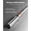 image:imageVEVOR 4FT6FT Barbell Bar Fits 2Inch Weight Plates Chrome Plated Barbell Bar with Knurled Grip for Strength Training Weightlifting Squat Deadlift Bench Press Curl Overhead Press 500lbs Capacity4 FT