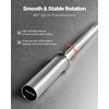 image:imageVEVOR 4FT6FT Barbell Bar Fits 2Inch Weight Plates Chrome Plated Barbell Bar with Knurled Grip for Strength Training Weightlifting Squat Deadlift Bench Press Curl Overhead Press 500lbs Capacity6 FT