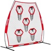 image:imageVEVOR 7 x 7 ft Football Throwing NetQuarterback Training Equipment with 5 Target PocketsIncludes Straps and Portable Carry Case Improve QB Throwing AccuracyRed