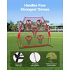 image:imageVEVOR 7 x 7 ft Football Throwing NetQuarterback Training Equipment with 5 Target PocketsIncludes Straps and Portable Carry Case Improve QB Throwing AccuracyRed