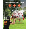 image:imageVEVOR 7 x 7 ft Football Throwing NetQuarterback Training Equipment with 5 Target PocketsIncludes Straps and Portable Carry Case Improve QB Throwing AccuracyRed