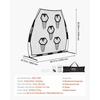 image:imageVEVOR 7 x 7 ft Football Throwing NetQuarterback Training Equipment with 5 Target PocketsIncludes Straps and Portable Carry Case Improve QB Throwing AccuracyBlack