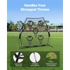 image:imageVEVOR 7 x 7 ft Football Throwing NetQuarterback Training Equipment with 5 Target PocketsIncludes Straps and Portable Carry Case Improve QB Throwing AccuracyBlack