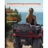 image:imageVEVOR ATV Rear Storage Box and Lounger 95L ATV Cargo Box with Seat amp Backrest Waterproof LLDPE amp Lockable Lounger Storage Box Fit Most ATVs with Rear Rack Compatible with ATV UTV CanAm Vehicles