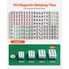 image:imageVEVOR Automatic Mahjong Table with Wheels 2 Sets of 40 mm Tiles 164 Pcs Roller Coaster Style MahjongTable Foldable and Automatic Shuffler for Home Outdoor Leisure amp Gifts for Mahjong Players42MM152 Pcs