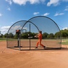 image:imageVEVOR Baseball Batting Cage1240 Ft Carbon SteelFiberglasss Portable Batting Cage Battings Cages Netting for Indoor Outdoor12 FT
