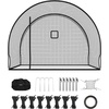 image:imageVEVOR Baseball Batting Cage1240 Ft Carbon SteelFiberglasss Portable Batting Cage Battings Cages Netting for Indoor Outdoor12 FT