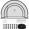 image:imageVEVOR Baseball Batting Cage1240 Ft Carbon SteelFiberglasss Portable Batting Cage Battings Cages Netting for Indoor Outdoor19 FT Carbon Steel Frame