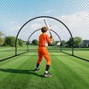 image:imageVEVOR Baseball Batting Cage1240 Ft Carbon SteelFiberglasss Portable Batting Cage Battings Cages Netting for Indoor Outdoor19 FT Carbon Steel Frame