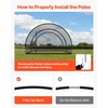 image:imageVEVOR Baseball Batting Cage1240 Ft Carbon SteelFiberglasss Portable Batting Cage Battings Cages Netting for Indoor Outdoor22 FT