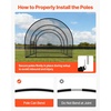 image:imageVEVOR Baseball Batting Cage1240 Ft Carbon SteelFiberglasss Portable Batting Cage Battings Cages Netting for Indoor Outdoor33 FT